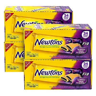 Nabisco Fig Newtons, 2 oz Pack, 2 Cookies/Pack, 24 Packs/Box, 4 Boxes/Carton (GRR60004081)