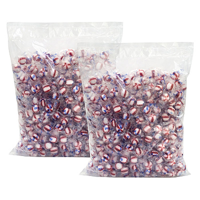 King Leo Peppermint Soft Mint Puffs, 5 lb Bag, 2/Carton (GRR60004086)
