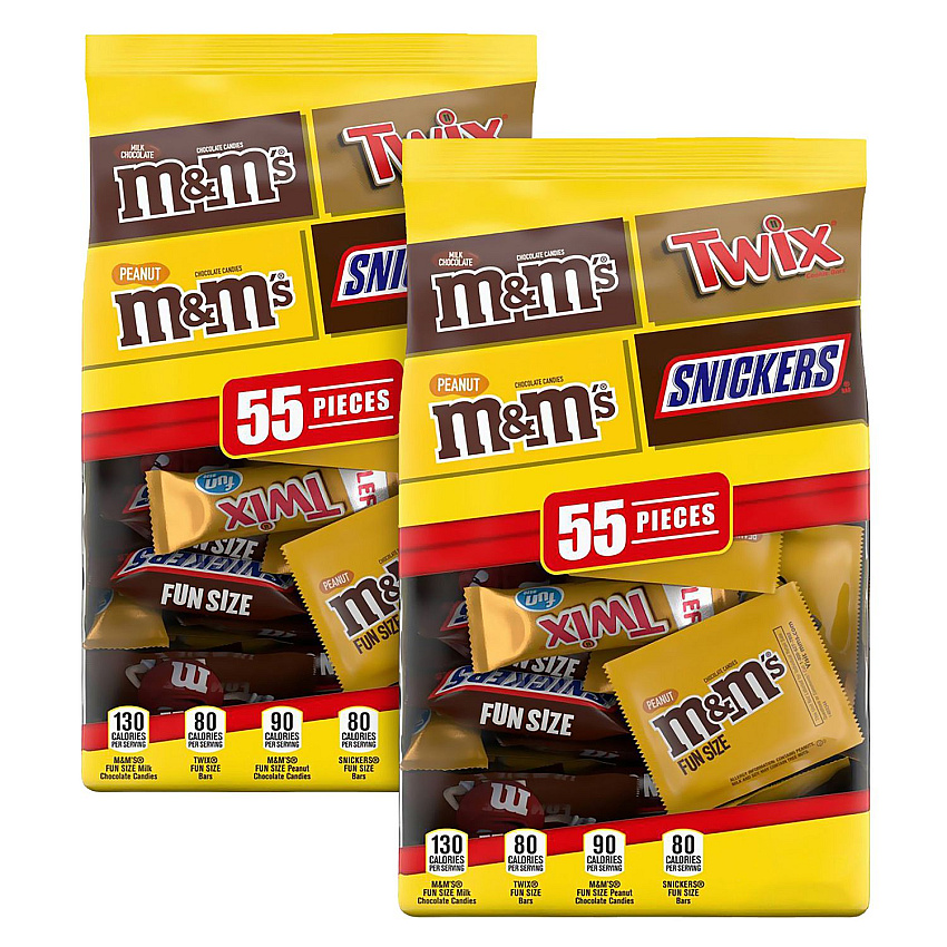 MARS Chocolate Favorites Fun Size Candy Bar Variety Mix, 110 Individaully Wrapped/Carton (GRR60000243)