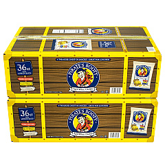 Pirate's Booty Natural Aged White Cheddar Baked Corn Puffs, 0.5 oz Bag, 36/Box, 2 Boxes/Carton (GRR60004090)