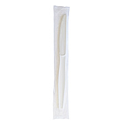 Boardwalk Heavyweight Wrapped Polystyrene Cutlery, Knife, White, 1,000/Carton (BWKKNIFEWHPSIW)