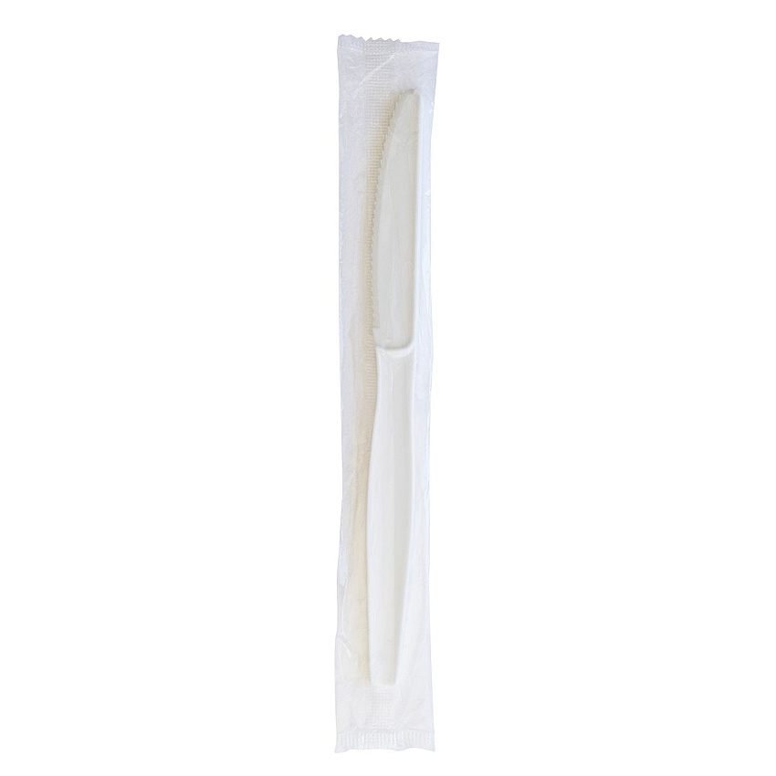 Boardwalk Heavyweight Wrapped Polystyrene Cutlery, Knife, White, 1,000/Carton (BWKKNIFEWHPSIW)