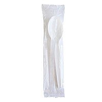 Boardwalk Heavyweight Wrapped Polystyrene Cutlery, Soup Spoon, White, 1,000/Carton (BWKSOUPWHPS)