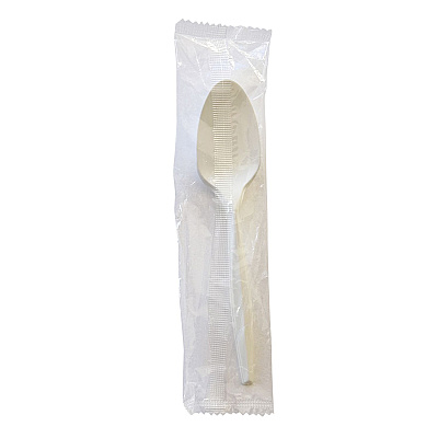 Boardwalk Mediumweight Wrapped Polystyrene Cutlery, Teaspoon, White, 1,000/Carton (BWKSPOONMWPPIW)