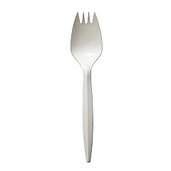 Boardwalk Mediumweight Polypropylene Cutlery, Spork, White, 1,000/Carton (BWKSPORKWHPP)