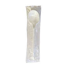 Boardwalk Mediumweight Polypropylene Cutlery, Teaspoon, White, 1,000/Carton (BWKSPOONPPMW)