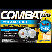 Combat Max 2-in-1 Ant Bait, 4/Pack, 8 Packs/Carton (DIA07172)