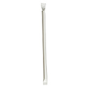 Boardwalk Wrapped Jumbo Paper Straws, 7.75", Paper, White, 1,280/Carton (BWKPPRSTRWIW)