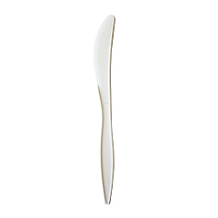 Boardwalk Mediumweight Polypropylene Cutlery, Knife, White, 1,000/Carton (BWKKNIFEPPMW)