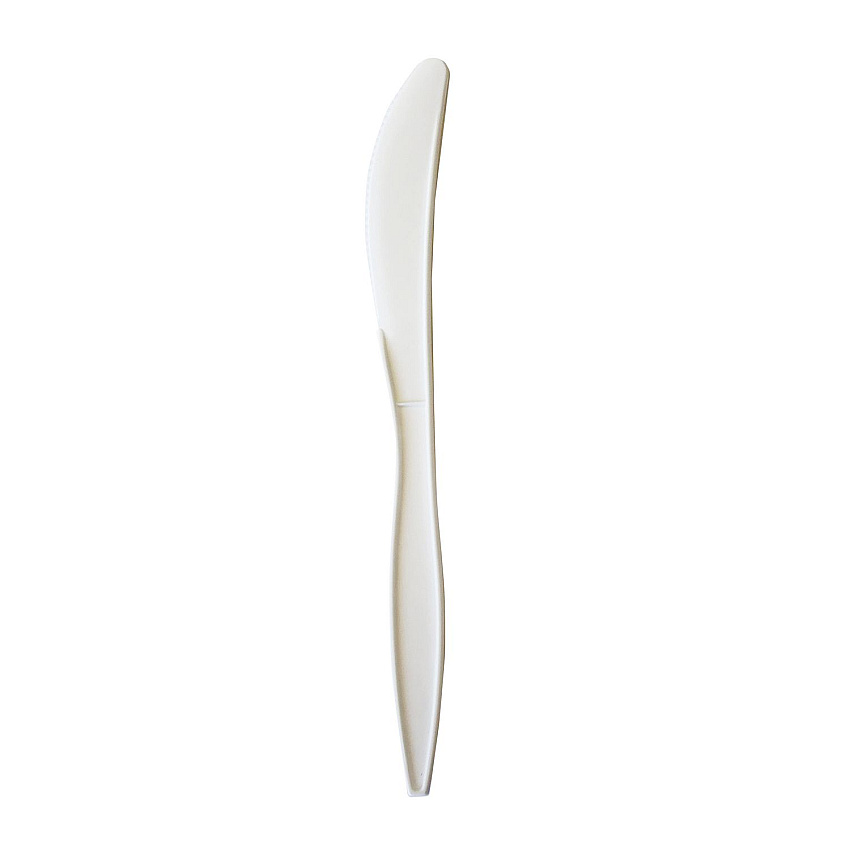 Boardwalk Mediumweight Polypropylene Cutlery, Knife, White, 1,000/Carton (BWKKNIFEPPMW)