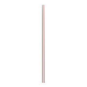 Boardwalk Jumbo Straws, 7.75", Polypropylene, Red/White Striped, 12,500/Carton (BWKJSTUW775RW)
