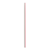 Boardwalk Jumbo Straws, 7.75", Polypropylene, Red/White Striped, 12,500/Carton (BWKJSTUW775RW)