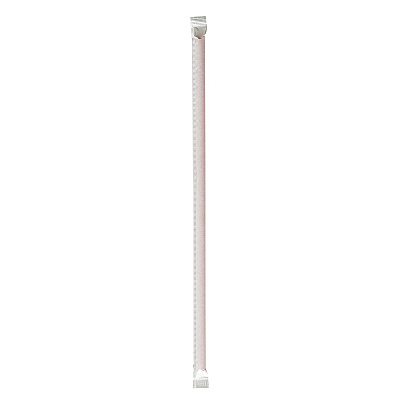Boardwalk Wrapped Jumbo Straws, 10.25", Polypropylene, Red, 2,000/Carton (BWKJSTW1025RED)