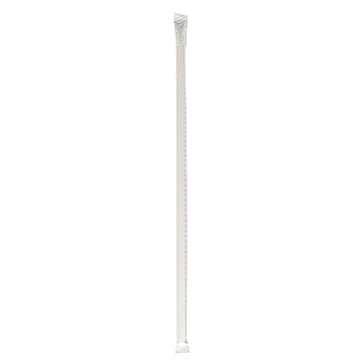 Boardwalk Wrapped Jumbo Straws, 10.25", Polypropylene, Red/White Striped, 2,000/Carton (BWKJSTW1025RW)