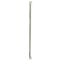 Boardwalk Wrapped Jumbo Straws, 10.25", Polypropylene, Clear, 2,000/Carton (BWKJUMW1025CLR)