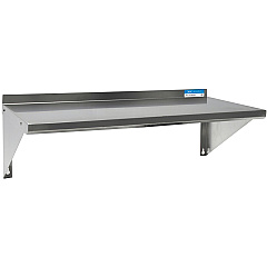 BK Resources Stainless Steel Economy Overshelf, 60w x 12d x 8h, Stainless Steel, Silver, 2/Pallet (BKE2WSE1260)