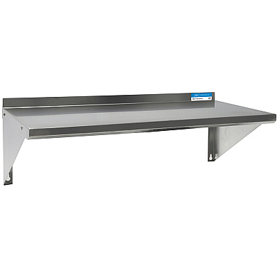 BK Resources Stainless Steel Economy Overshelf, 60w x 12d x 8h, Stainless Steel, Silver, 2/Pallet (BKE2WSE1260)
