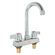 BK Resources WorkForce Standard Duty Faucet. 7.88" Height/3.5" Reach, Chrome-Plated Brass (BKEBKD3G)