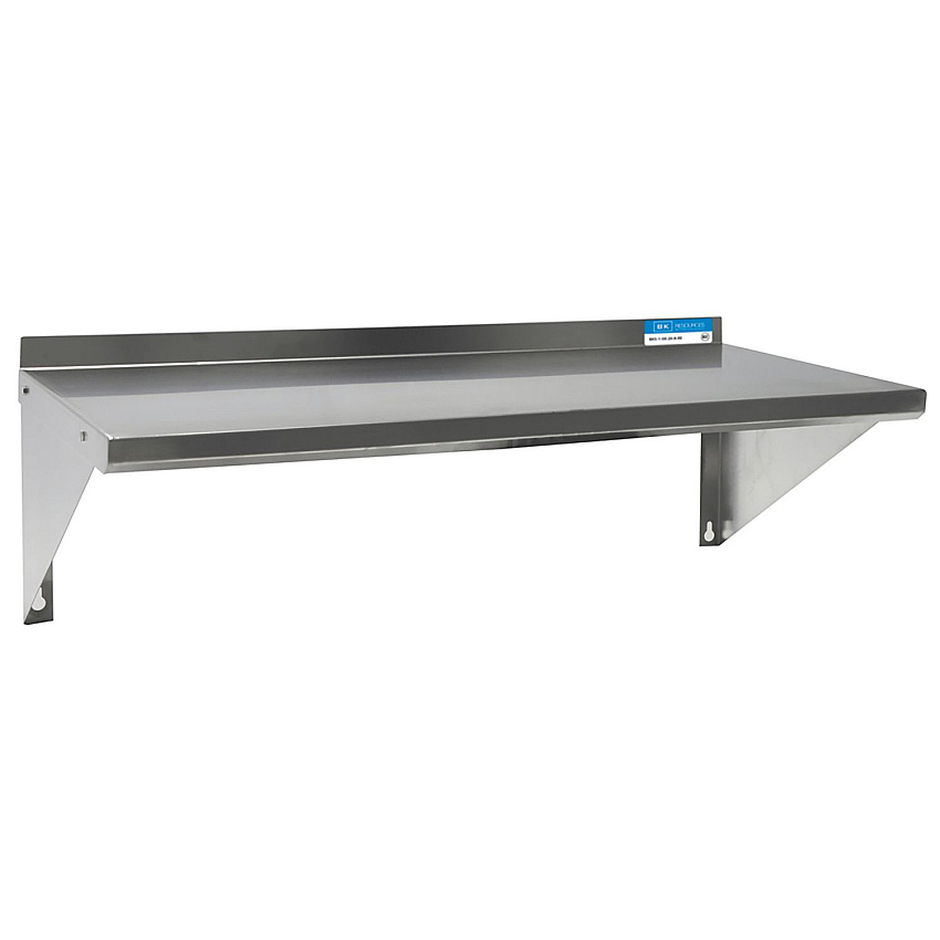 BK Resources Stainless Steel Economy Overshelf, 24w x 16d x 11.5h, Stainless Steel, Silver, 2/Pallet (BKE2WSE1624)