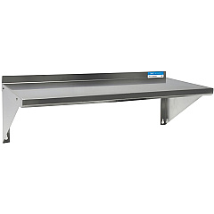 BK Resources Stainless Steel Economy Overshelf, 36w x 16d x 11.5h, Stainless Steel, Silver, 2/Pallet (BKE2WSE1636)