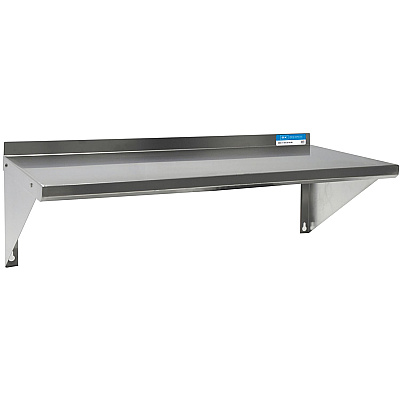 BK Resources Stainless Steel Economy Overshelf, 24w x 12d x 8h, Stainless Steel, Silver, 2/Pallet (BKE2WSE1224)