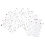 Cooks Linen Pot Holder 7x7 White, Pack Of 12 (PNP-POT-WHITE)