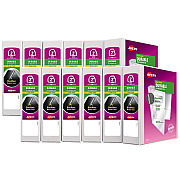 Avery Durable View Binder with DuraHinge and EZD Rings, 3 Rings, 2" Capacity, 11 x 8.5, White, 12/Carton (AVE09501CT)