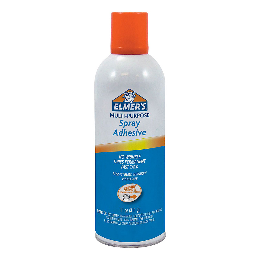 Elmer's Multi-Purpose Spray Adhesive, 11 oz, Dries Clear, 6/Carton (EPIE451CT)
