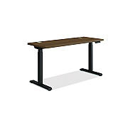 HON Coordinate Height Adjustable Desk Bundle 2-Stage, 58" x 22" x 27.75" to 47", PinnacleBlack (HONHAT2SPNB2258)