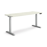 HON Coordinate Height Adjustable Desk Bundle 2-Stage, 70" x 22" x 27.75" to 47", Silver MeshSilver (HONHAT2SMSV2270)