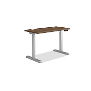 HON Coordinate Height Adjustable Desk Bundle 2-Stage, 46" x 22" x 27.75" to 47", PinnacleSilver (HONHAT2SPNS2246)