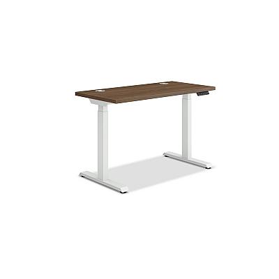 HON Coordinate Height Adjustable Desk Bundle 2-Stage, 46" x 22" x 27.75" to 47", PinnacleDesigner White (HONHAT2SPNW2246)