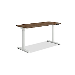 HON Coordinate Height Adjustable Desk Bundle 2-Stage, 58" x 22" x 27.75" to 47", PinnacleDesigner White (HONHAT2SPNW2258)