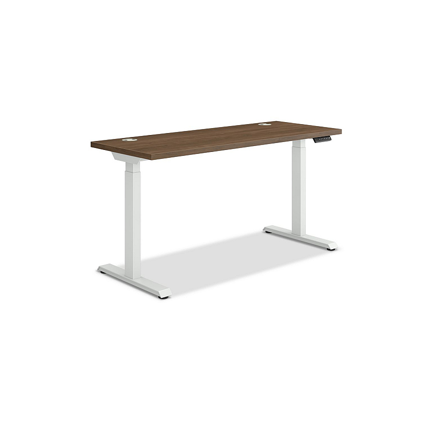 HON Coordinate Height Adjustable Desk Bundle 2-Stage, 58" x 22" x 27.75" to 47", PinnacleDesigner White (HONHAT2SPNW2258)