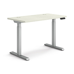 HON Coordinate Height Adjustable Desk Bundle 2-Stage, 46" x 22" x 27.75" to 47", Silver MeshSilver (HONHAT2SMSV2246)