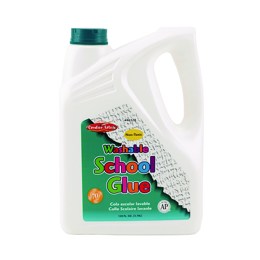 Creative Arts School Glue, 1 gal Bottle, Dries Clear (LEO46128)
