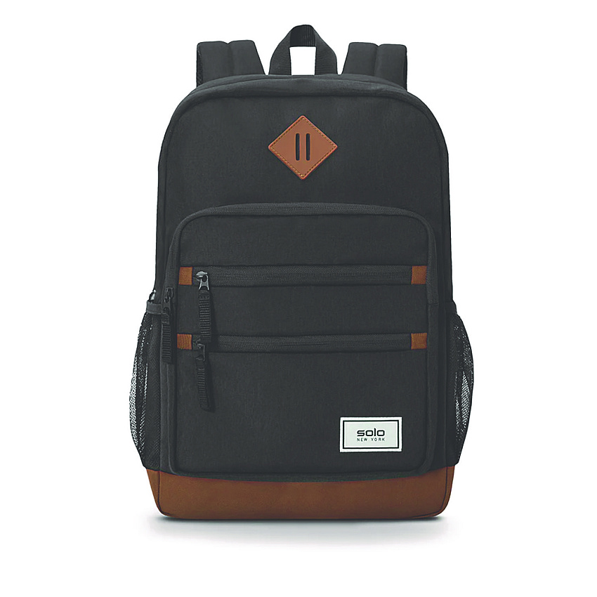Solo Re:Fresh Machine Washable Backpack, Fits Devices Up to 15.6", 11.4 x 5.25 x 17.5, Dark Gray (USLUBN7954)