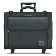Solo Morgan Recycled Rolling Catalog Case, Fits Devices Up to 17.3", 18.13 x 7.13 x 13.5, Black/Gray (USLB151410)