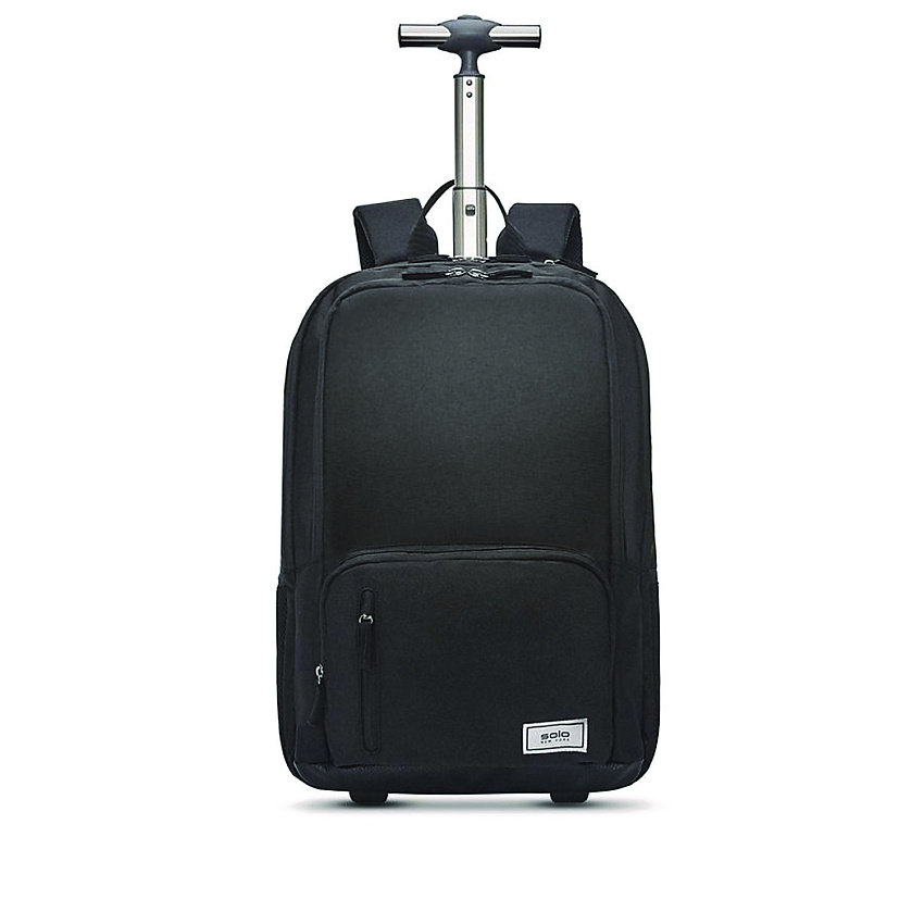 Solo Bleecker Recycled Rolling Backpack, Fits Devices Up to 15.6", 12.5 x 8 x 19, Dark Gray (USLUBN7864)