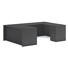 HON Mod U-Station Bundle, 66" x 96" x 29", Slate Teak (HONMOD077)
