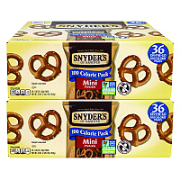Snyder's Mini Pretzels. 0.92 oz Pack, 36 Packs/Box, 2 Boxes/Carton (GRR60004087)