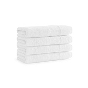 Aston & Arden Solid Turkish Hand Towel 18x32 White, Pack Of 4 (PNP-HT-TS1832-54-WHT)