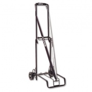 STEBCO Luggage Cart, 125 lb Capacity, 13 x 10 Platform, Black Steel (390002BLK)