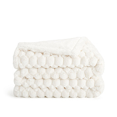 Aston & Arden Cottontail Faux Fur Throw 50x70 Ivory, Case Of 3 (TH-FF-5070-IV)