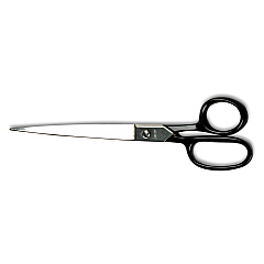 Clauss Hot Forged Carbon Steel Shears, 9" Long, 4.5" Cut Length, Straight Black Handle (ACM10252)