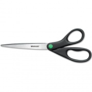 Westcott KleenEarth Scissors, 9" Long, 3.75" Cut Length, Black Straight Handle (13138)