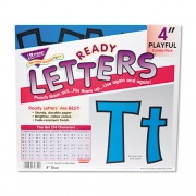 TREND Ready Letters Playful Combo Set, Blue, 4"h, 216/Set (T79744)