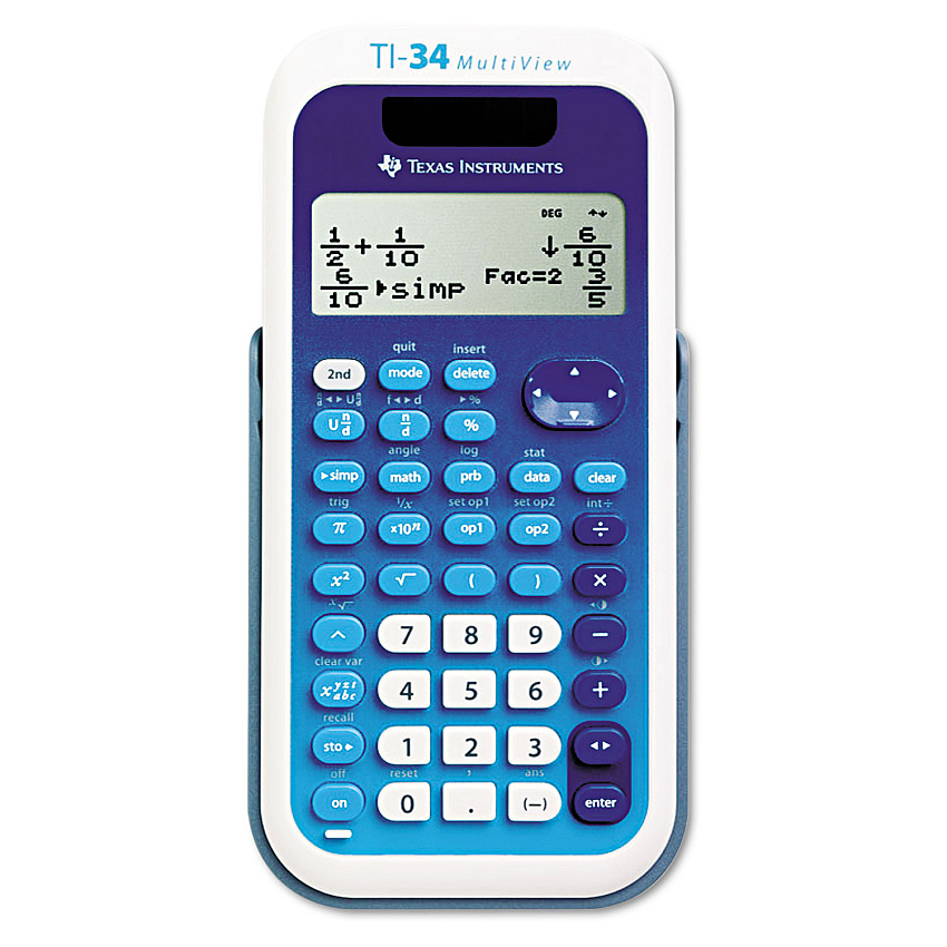 Texas Instruments TI-34 MultiView Scientific Calculator, 16-Digit LCD