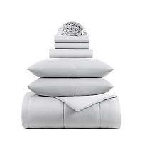 Family Essentials Bed In Bag 7pc - King - Grey, Case Of 6 (BIAB-KG-GY)