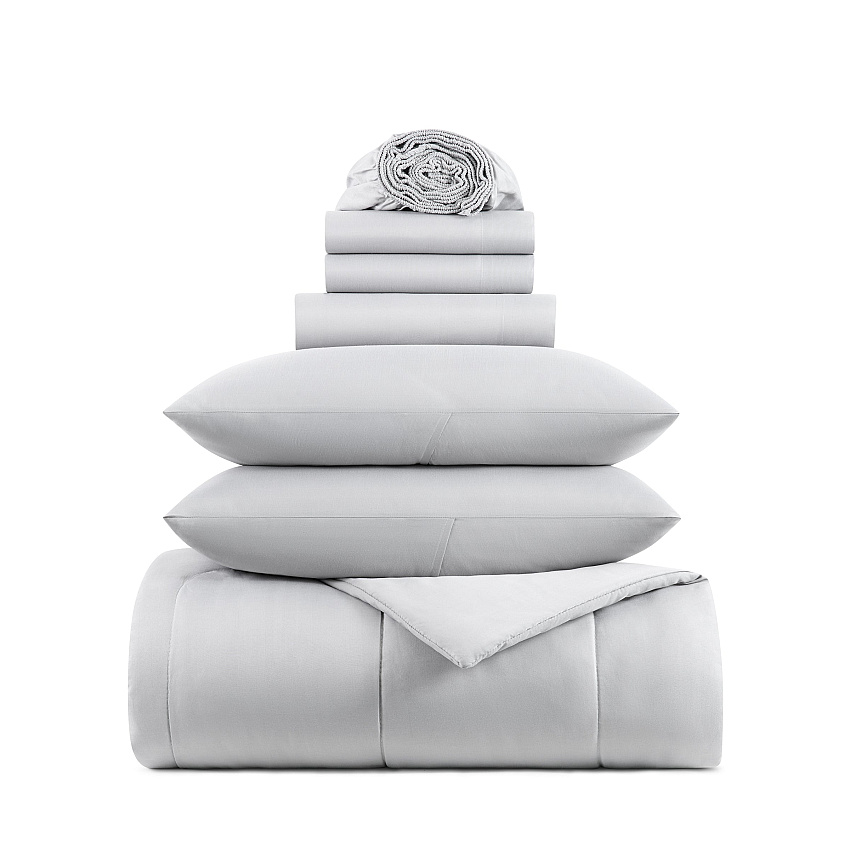 Family Essentials Bed In Bag 7pc - King - Grey, Case Of 6 (BIAB-KG-GY)